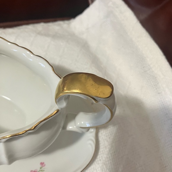 Vintage Edelstein Bavarian Maria Theresia Bianca Pattern 80 yr Anvsry Gravy Bowl - Picture 7 of 14